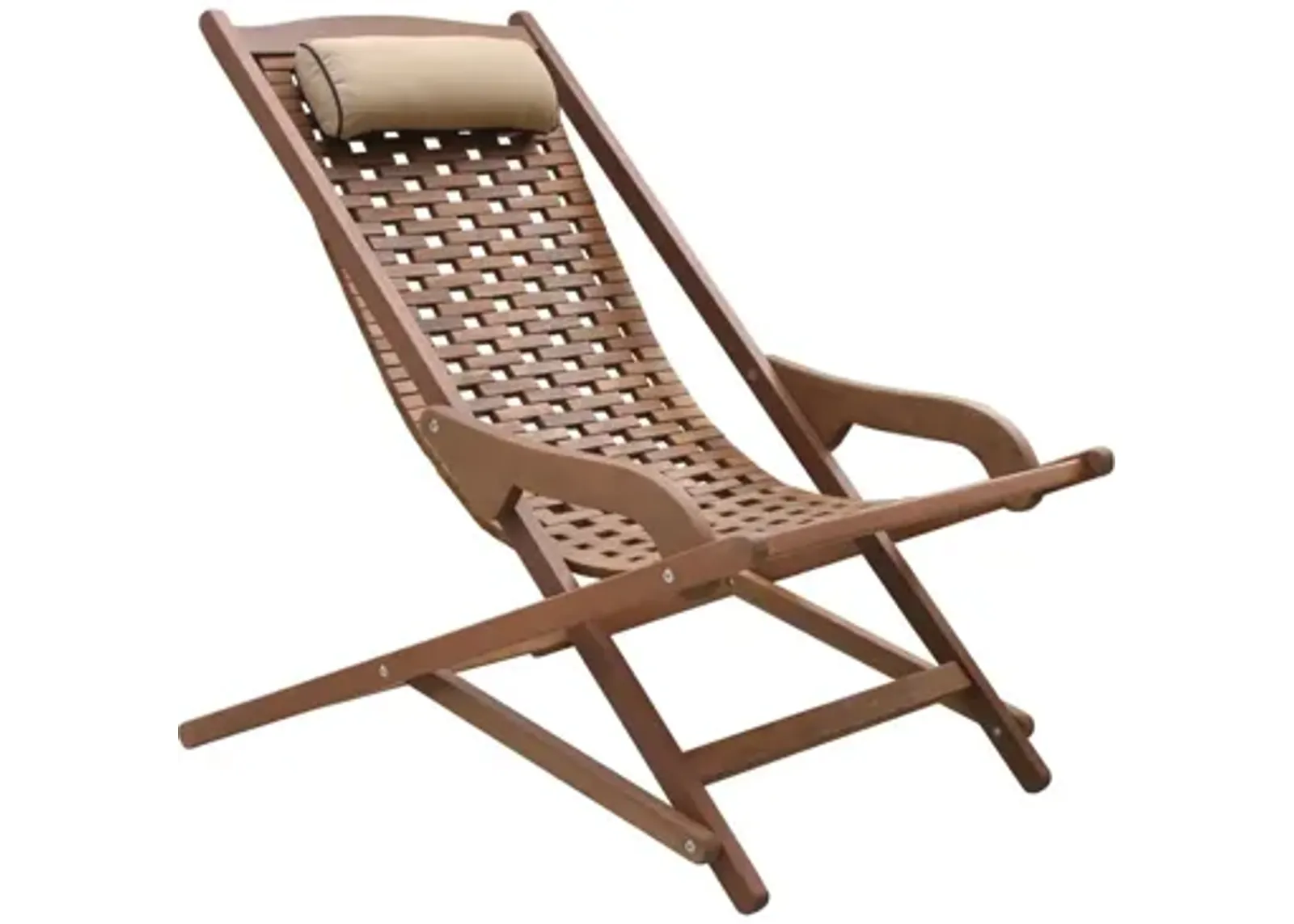 Ocean Ave Folding Swing Lounge Chair in Sandstone by Outdoor Interiors