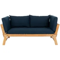 Vesta Modern Contemporary Daybed in Natural / Navy by Safavieh