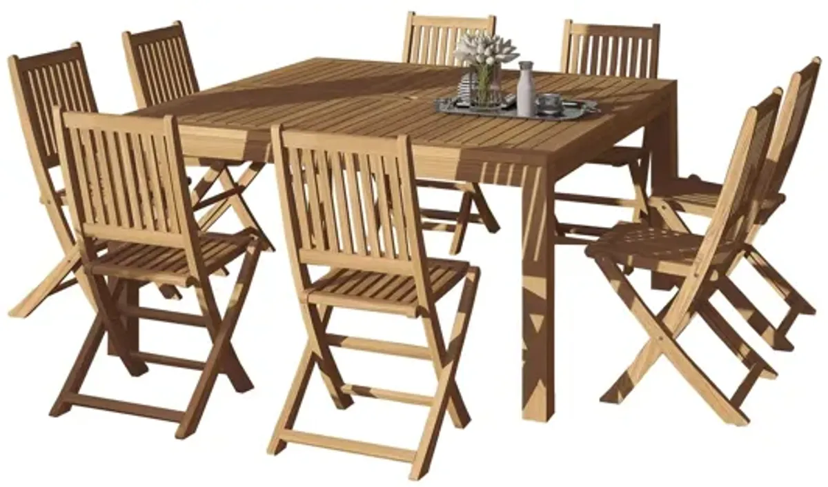 Campos 9-pc. Square Patio Dining Table Set