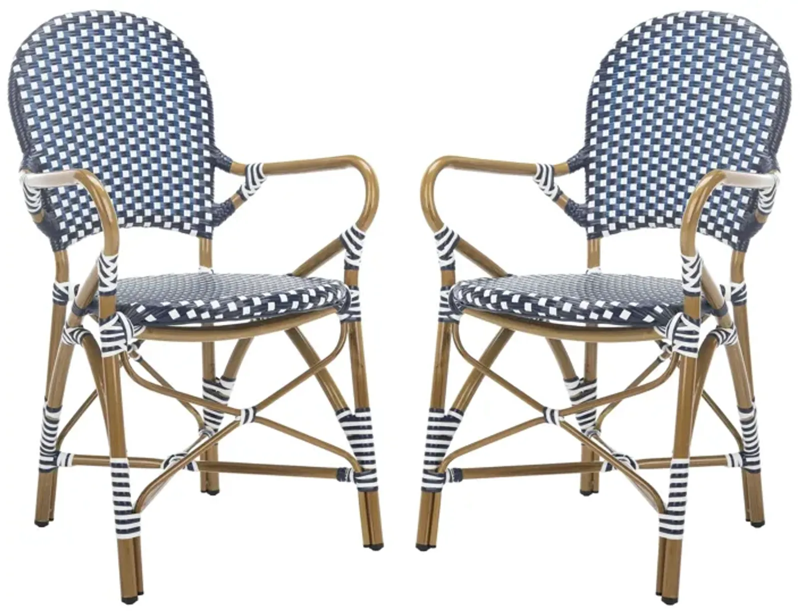 Dario Outdoor Stacking Arm Chair -Set of 2