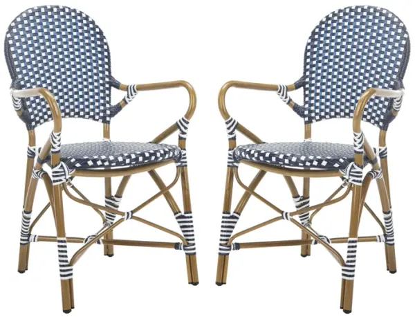 Dario Outdoor Stacking Arm Chair -Set of 2