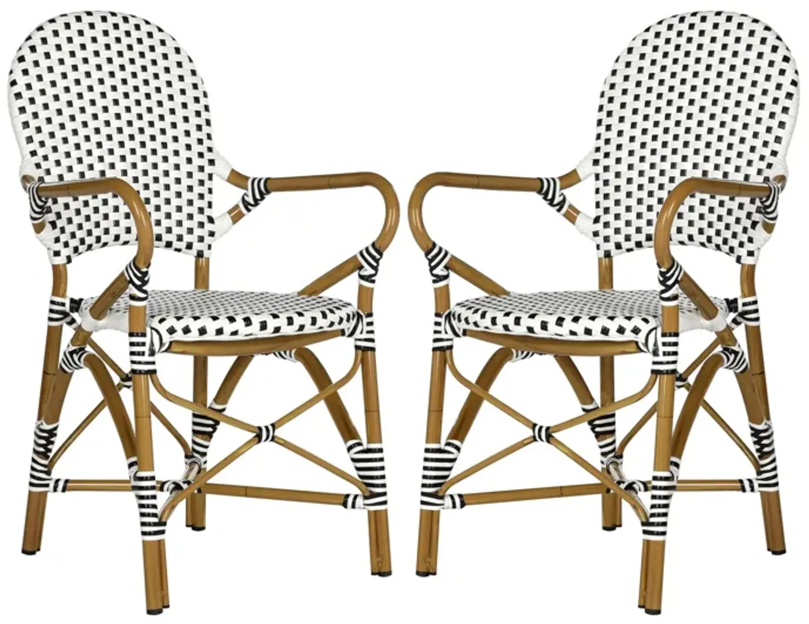 Dario Outdoor Stacking Arm Chair -Set of 2