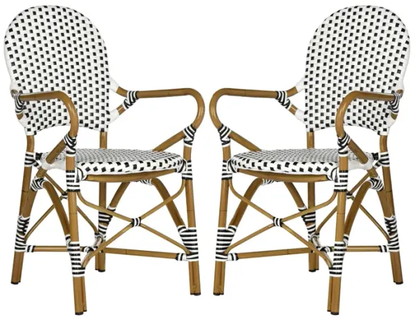 Dario Outdoor Stacking Arm Chair -Set of 2