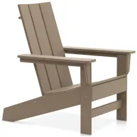 Aria Adirondack Chair in Weathered Wood by DUROGREEN OUTDOOR
