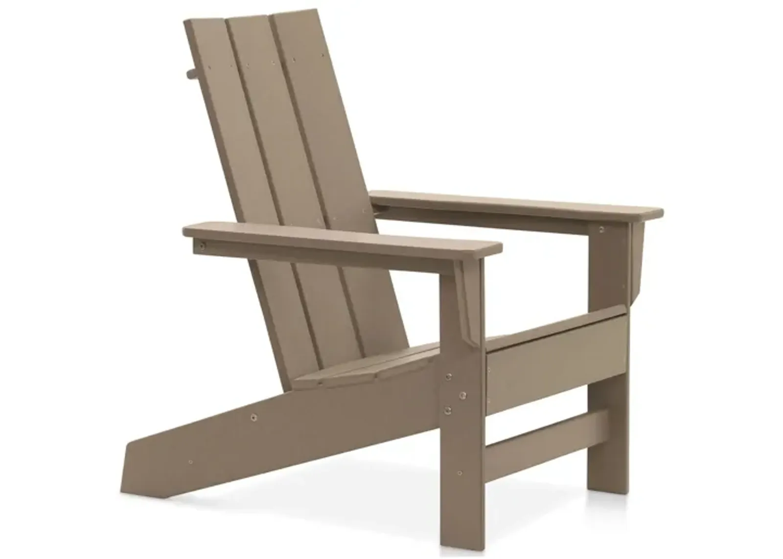 Aria Adirondack Chair in Gray by DUROGREEN OUTDOOR