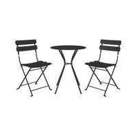COSCO Outdoor 3-pc Bistro Set in Black by DOREL HOME FURNISHINGS