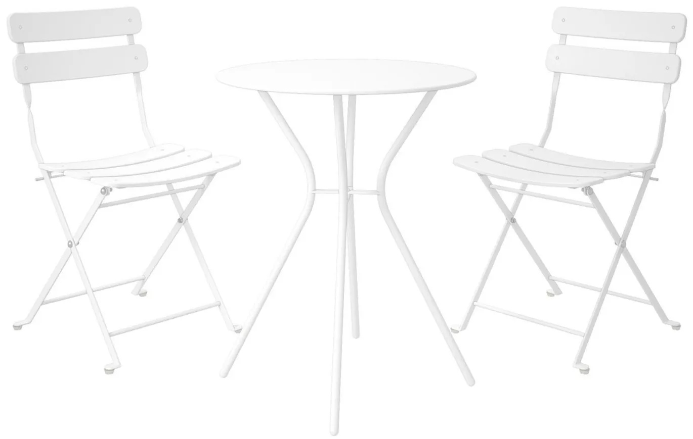 COSCO Outdoor 3-pc. Bistro Set in White by DOREL HOME FURNISHINGS