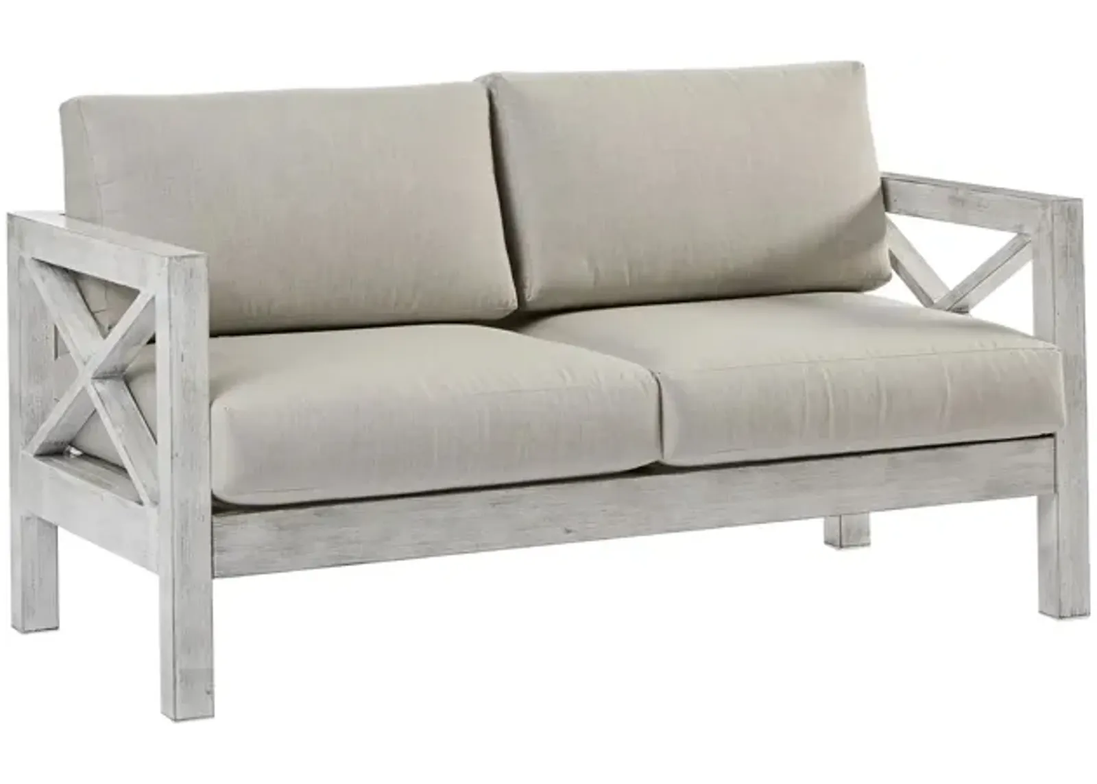 Farlowe 3-pc. Outdoor Living Outdoor Sofa Set in Brushed White by South Sea Outdoor Living