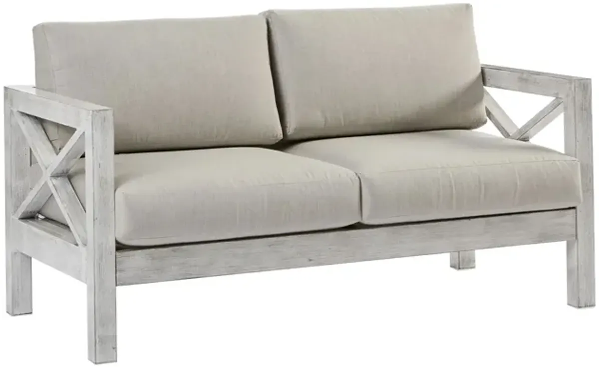 Farlowe 3-pc. Outdoor Living Outdoor Sofa Set in Brushed White by South Sea Outdoor Living