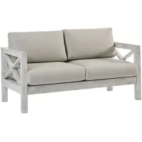 Farlowe Outdoor Loveseat in Brushed White by South Sea Outdoor Living
