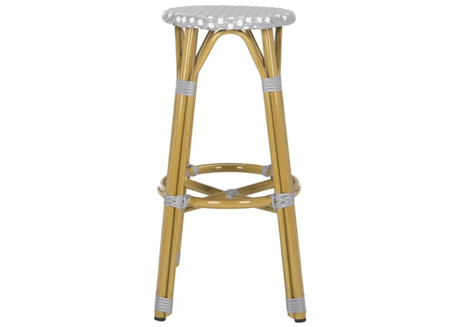 Cadeo Outdoor Bar Stool in Iris/Granite by Safavieh