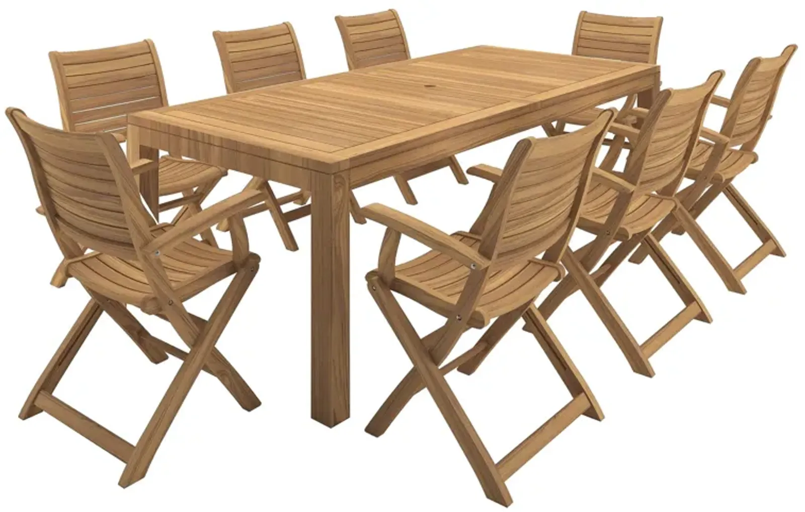 Campos 9-pc. Rectangular Patio Dining Table Set