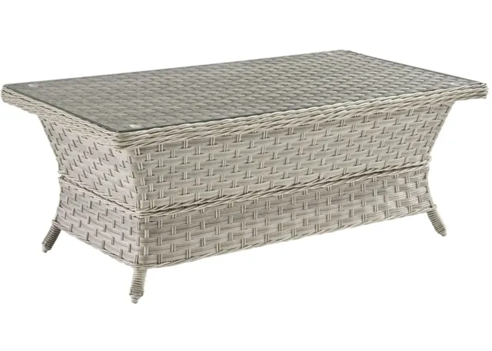 Mayfair Outdoor Coffee Table in Pebble by South Sea Outdoor Living