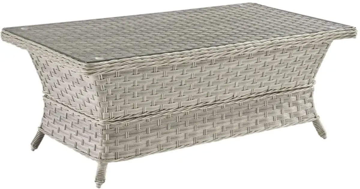 Mayfair Outdoor Coffee Table in Pebble by South Sea Outdoor Living