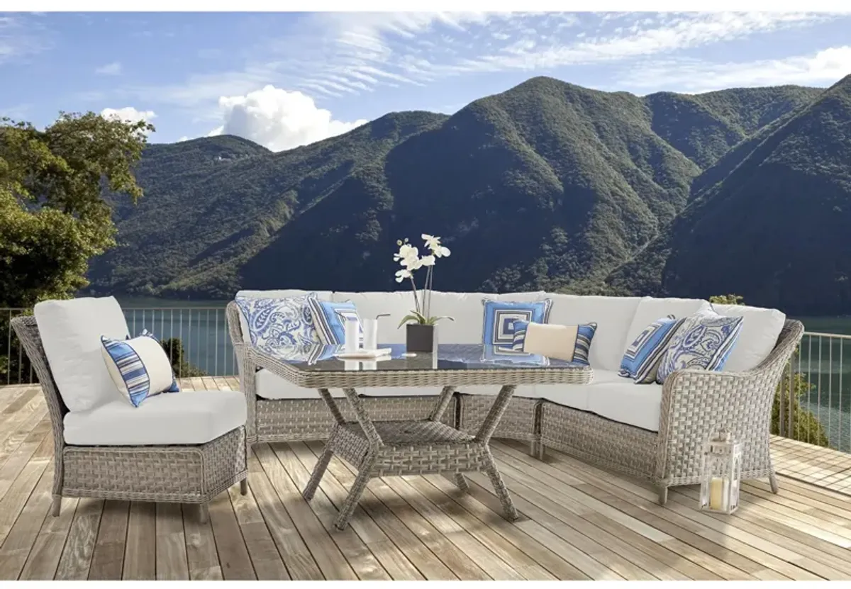 Mayfair 3-pc. Outdoor Sectional in Pebble by South Sea Outdoor Living