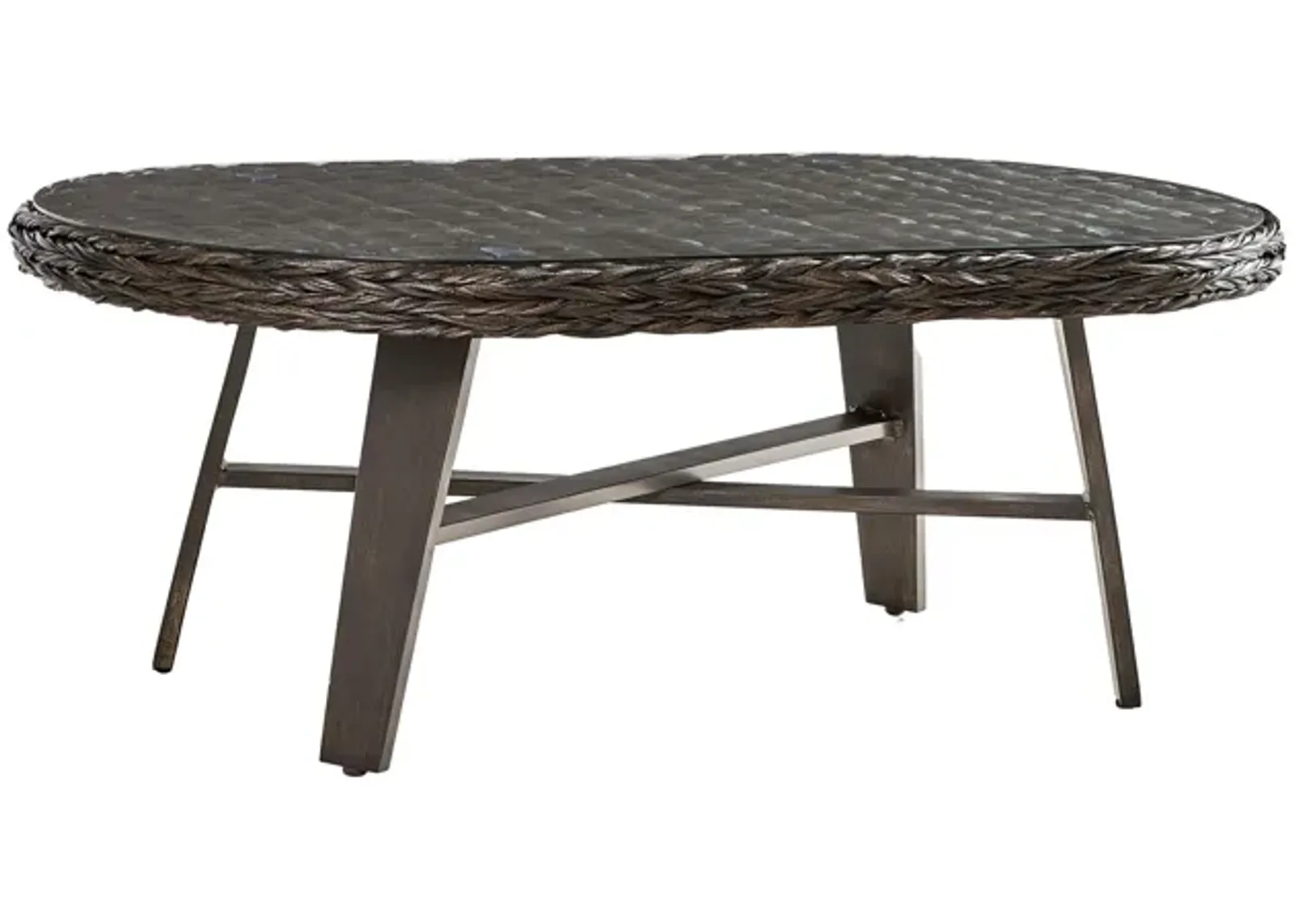 Grand Isle Dkc Outdoor Coffee Table in Dark Carmel by South Sea Outdoor Living