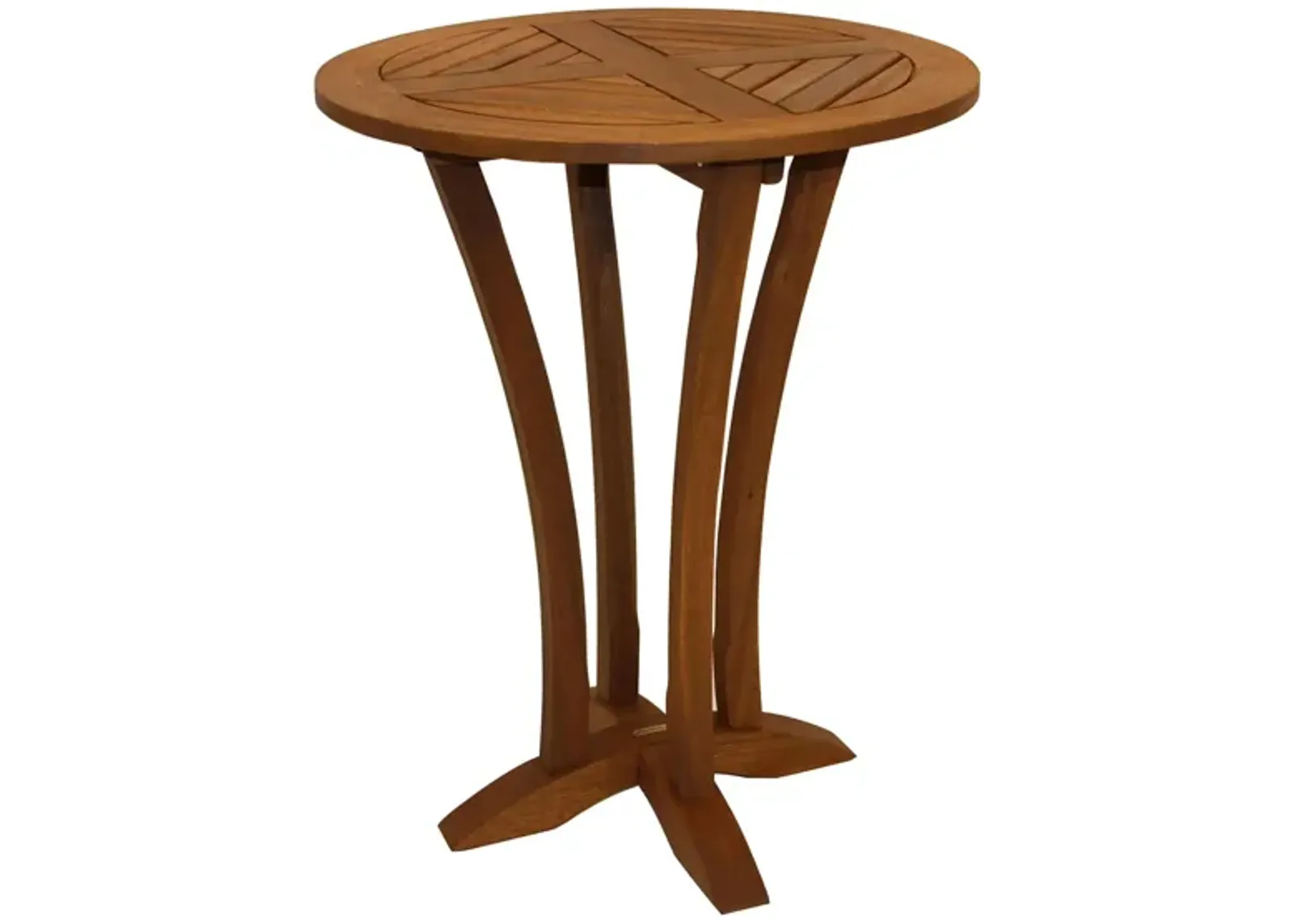 Sandpiper Outdoor Round Table in Brown by Outdoor Interiors