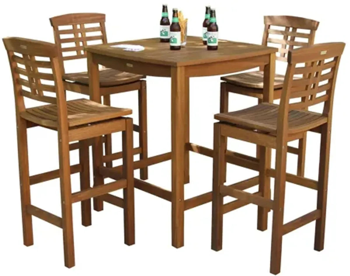 Sandpiper Outdoor Bar-Height Square Table