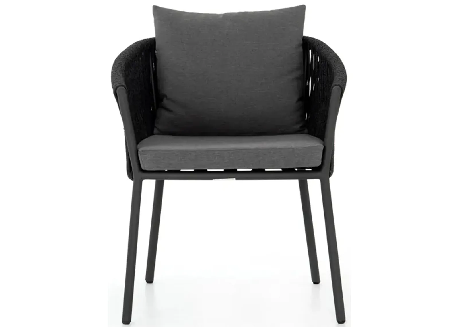 Porto Outdoor Dining Chair in Charcoal by Four Hands