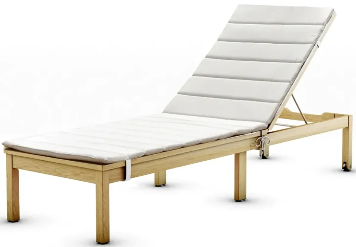 Lifestyle Garden Outdoor Chaise Lounge in Light Gray by International Home Miami