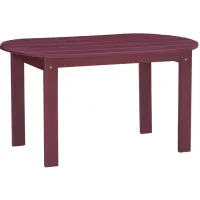 Adirondack Coffee Table in Red Satin by Linon Home Decor