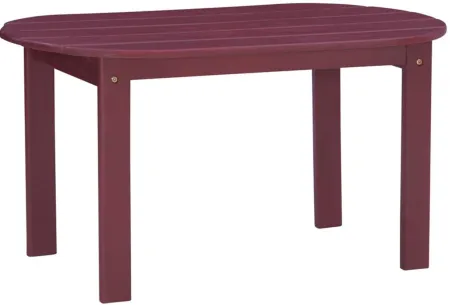 Adirondack Coffee Table in Red Satin by Linon Home Decor