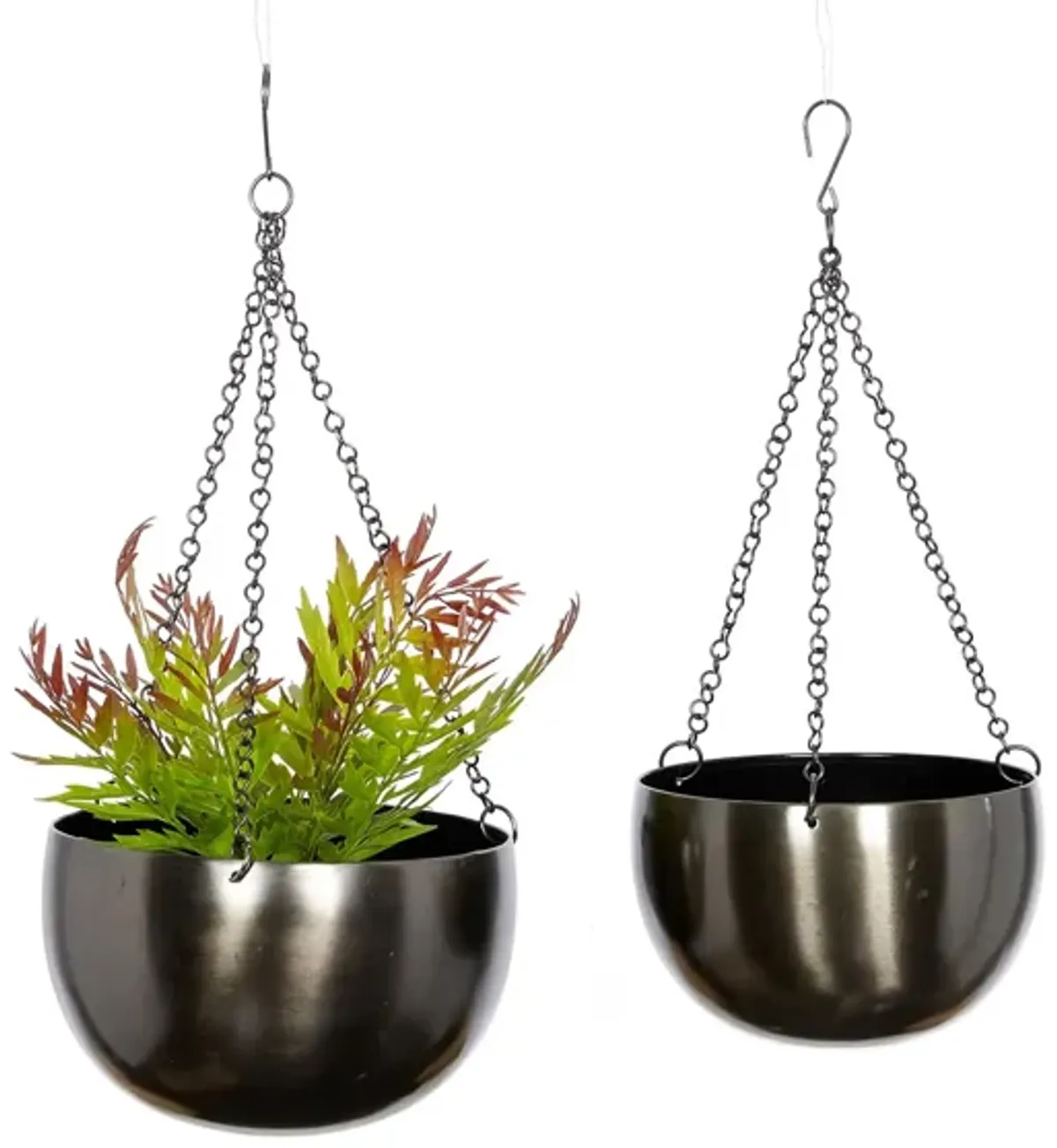 Ivy Collection Student Lounge Planter Set of 2 in Black by UMA Enterprises