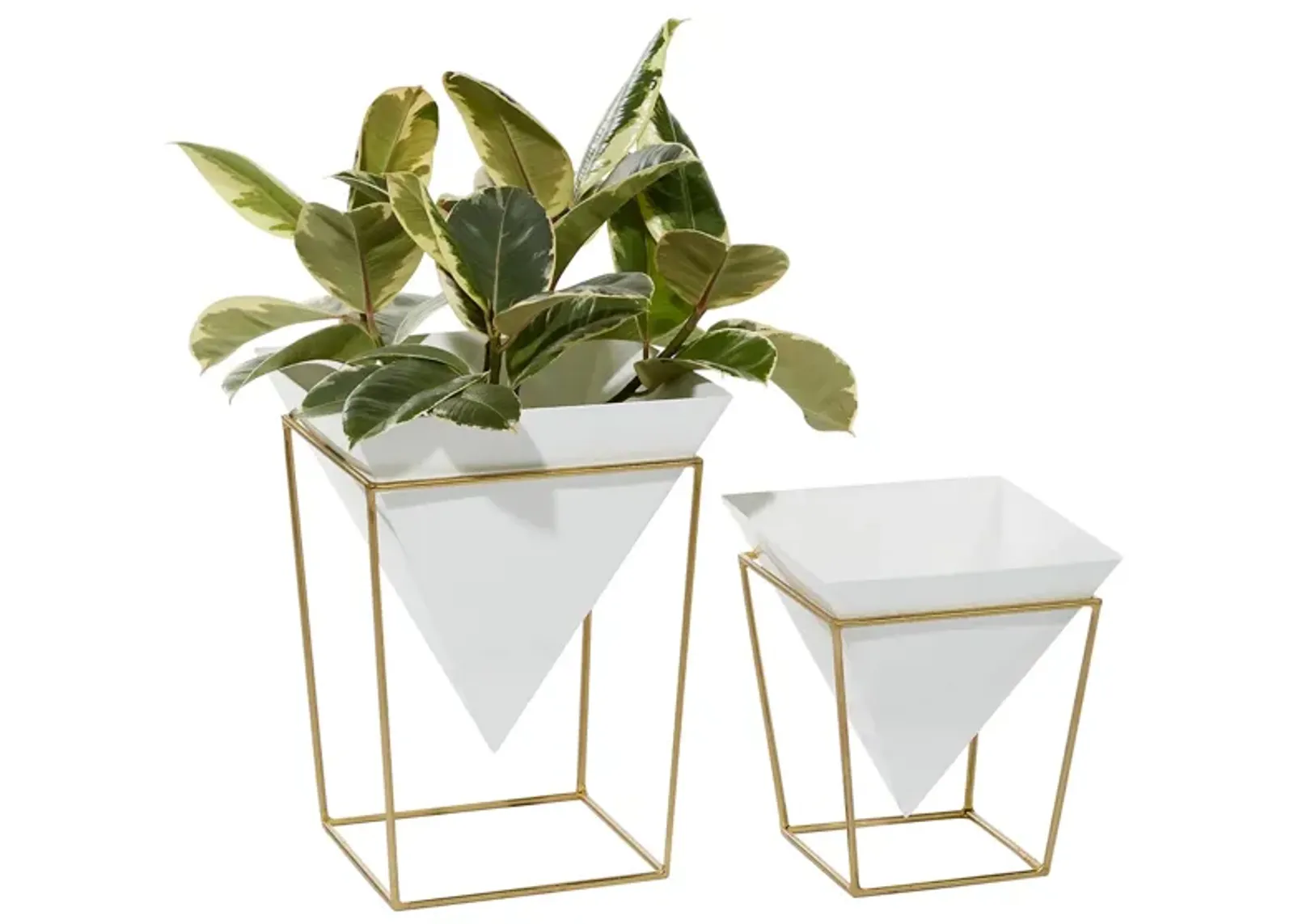 CosmoLiving Oisin Planter Set of 2 in White by UMA Enterprises