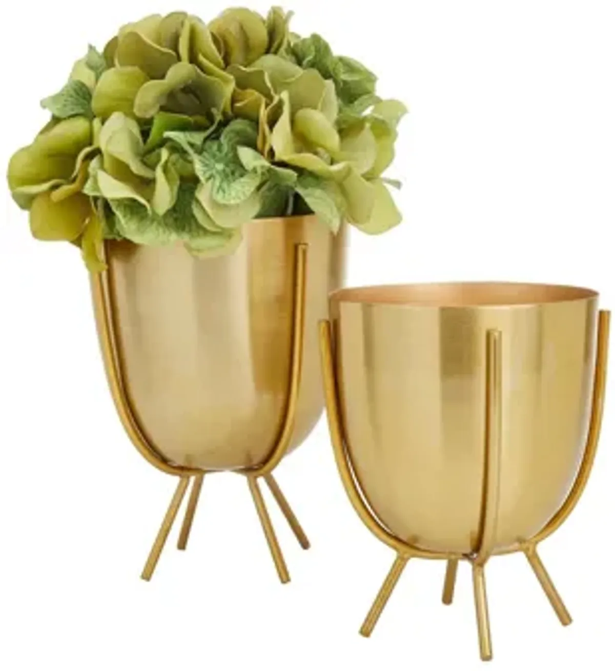 Ivy Collection CosmoLiving by Cosmopolitan Gold Metal Planter