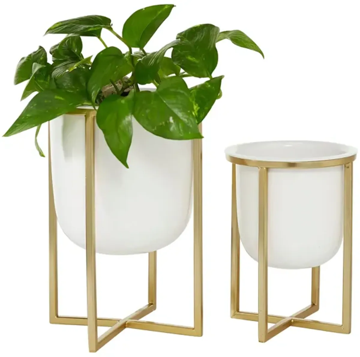 CosmoLiving Aethelmearc Planter Set of 2 in White by UMA Enterprises