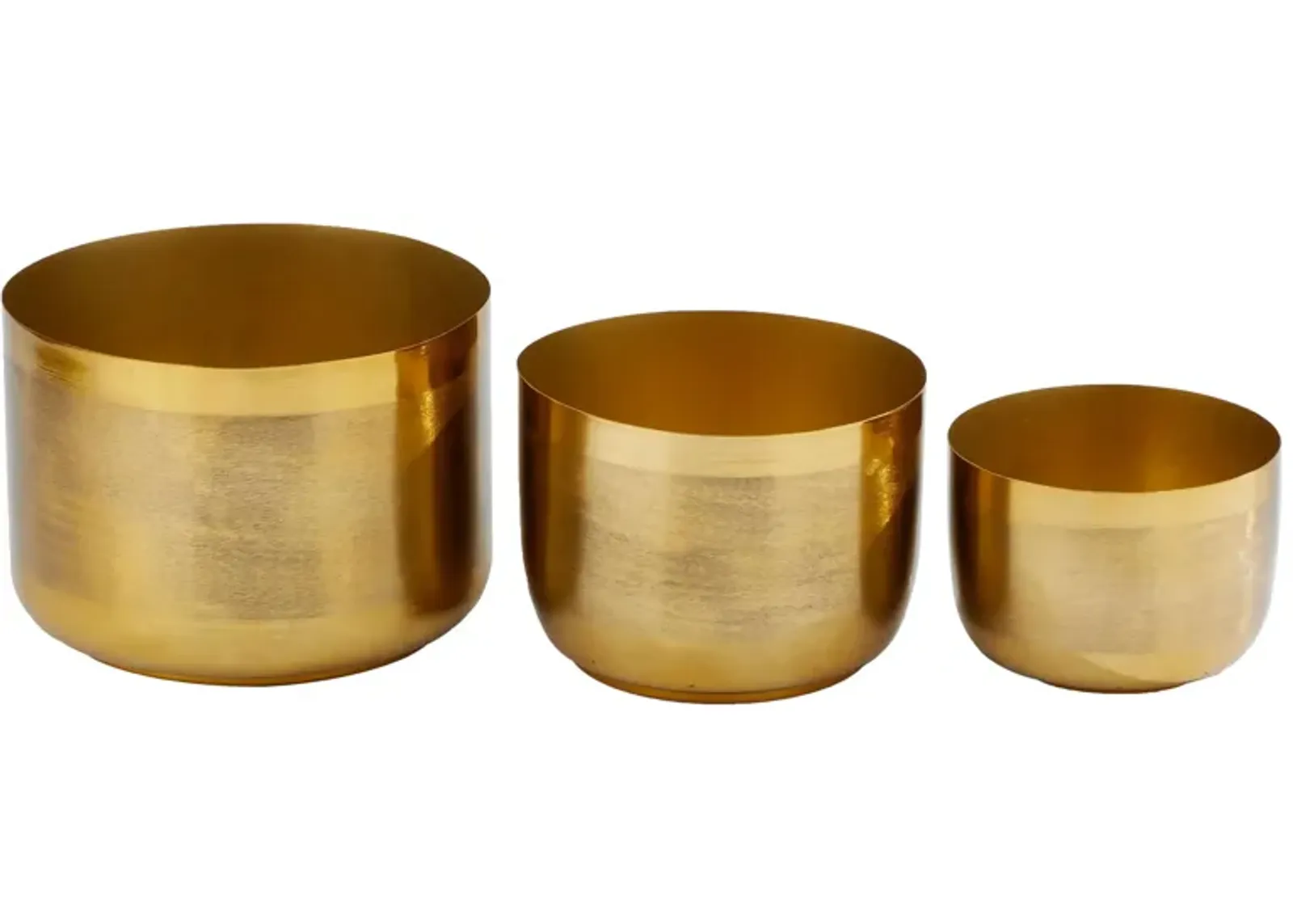 CosmoLiving Sleuther Planter Set of 3 in Gold by UMA Enterprises