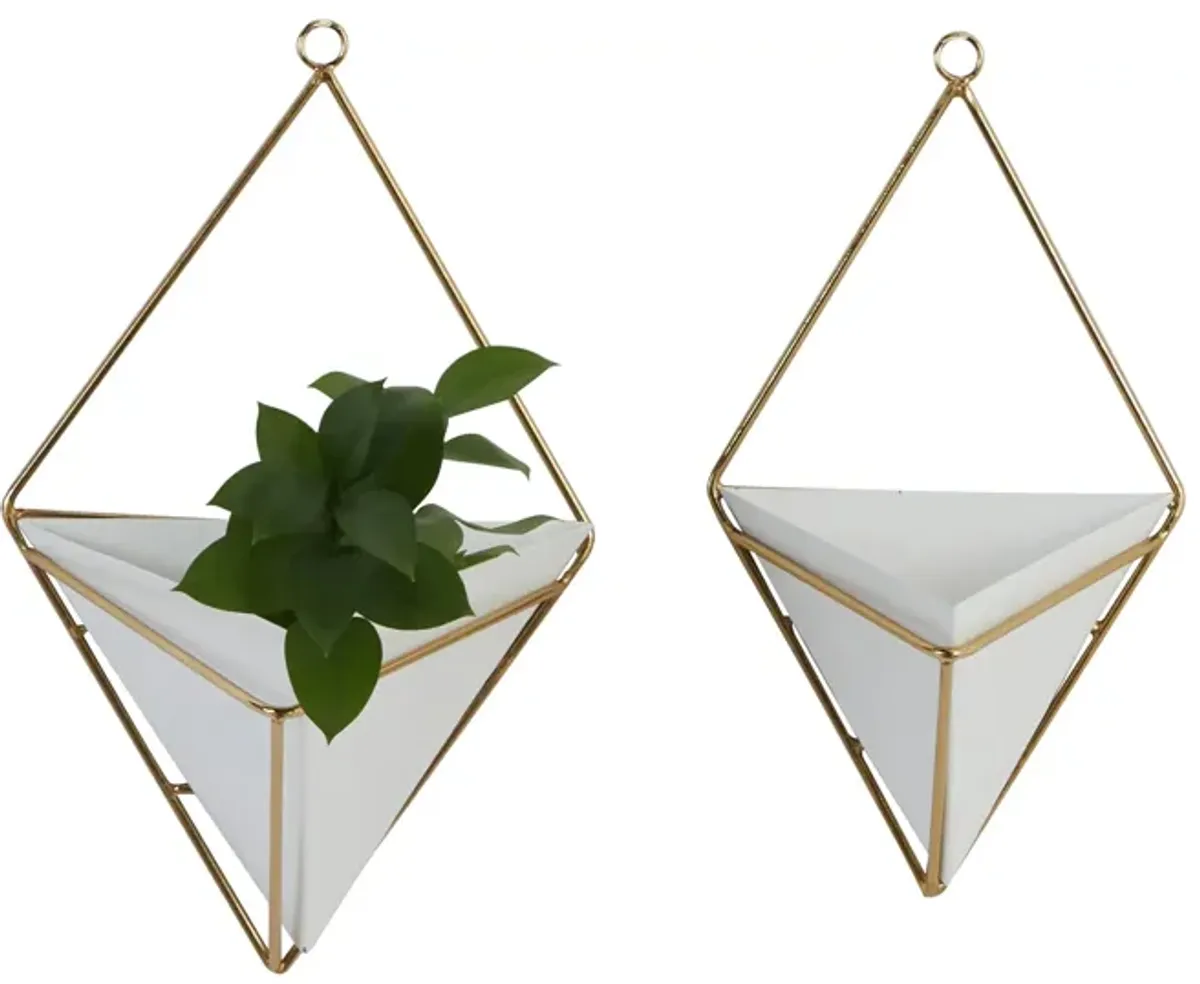 CosmoLiving Creedance Planter Set of 2 in White by UMA Enterprises