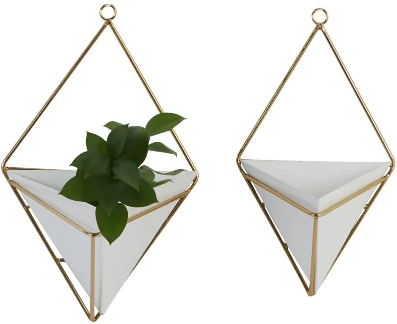 CosmoLiving Creedance Planter Set of 2 in White by UMA Enterprises