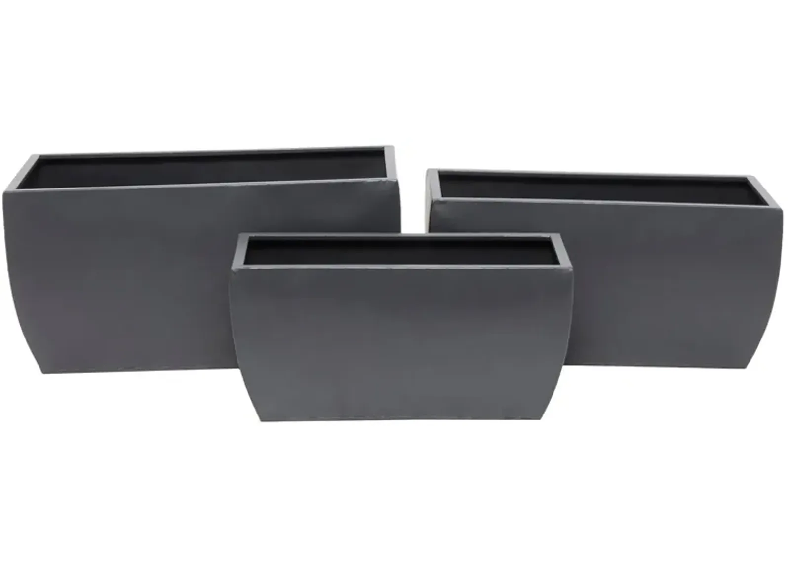 Ivy Collection Watseka Planter Set of 3 in Gray by UMA Enterprises