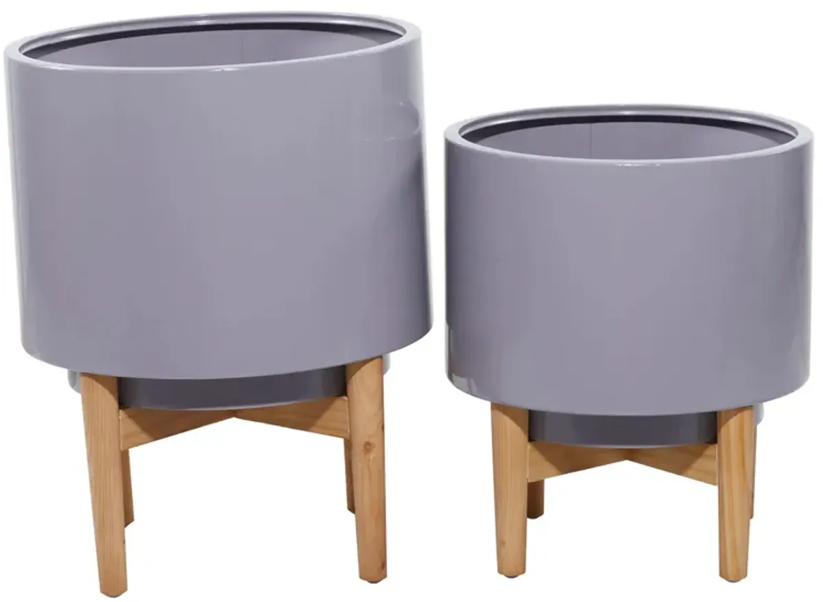 Ivy Collection Jamesville Planter Set of 2