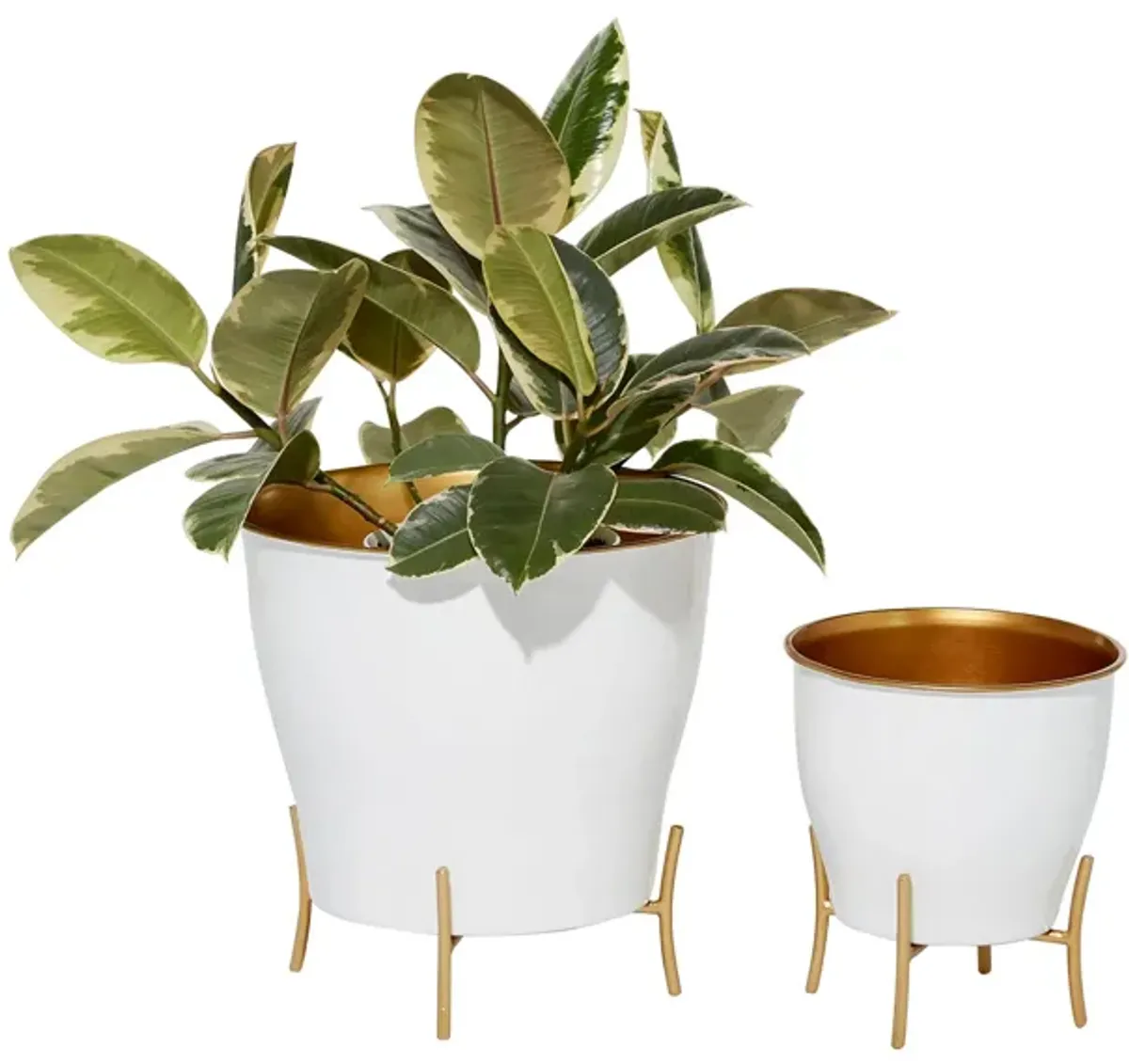 Novogratz Goodall Planter Set of 2 in White by UMA Enterprises