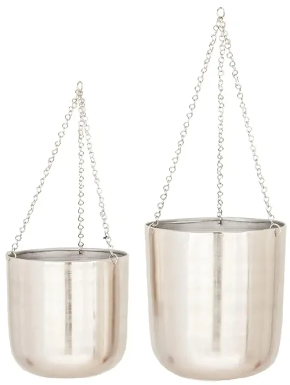 CosmoLiving Louisville Planter Set of 2 in Silver by UMA Enterprises