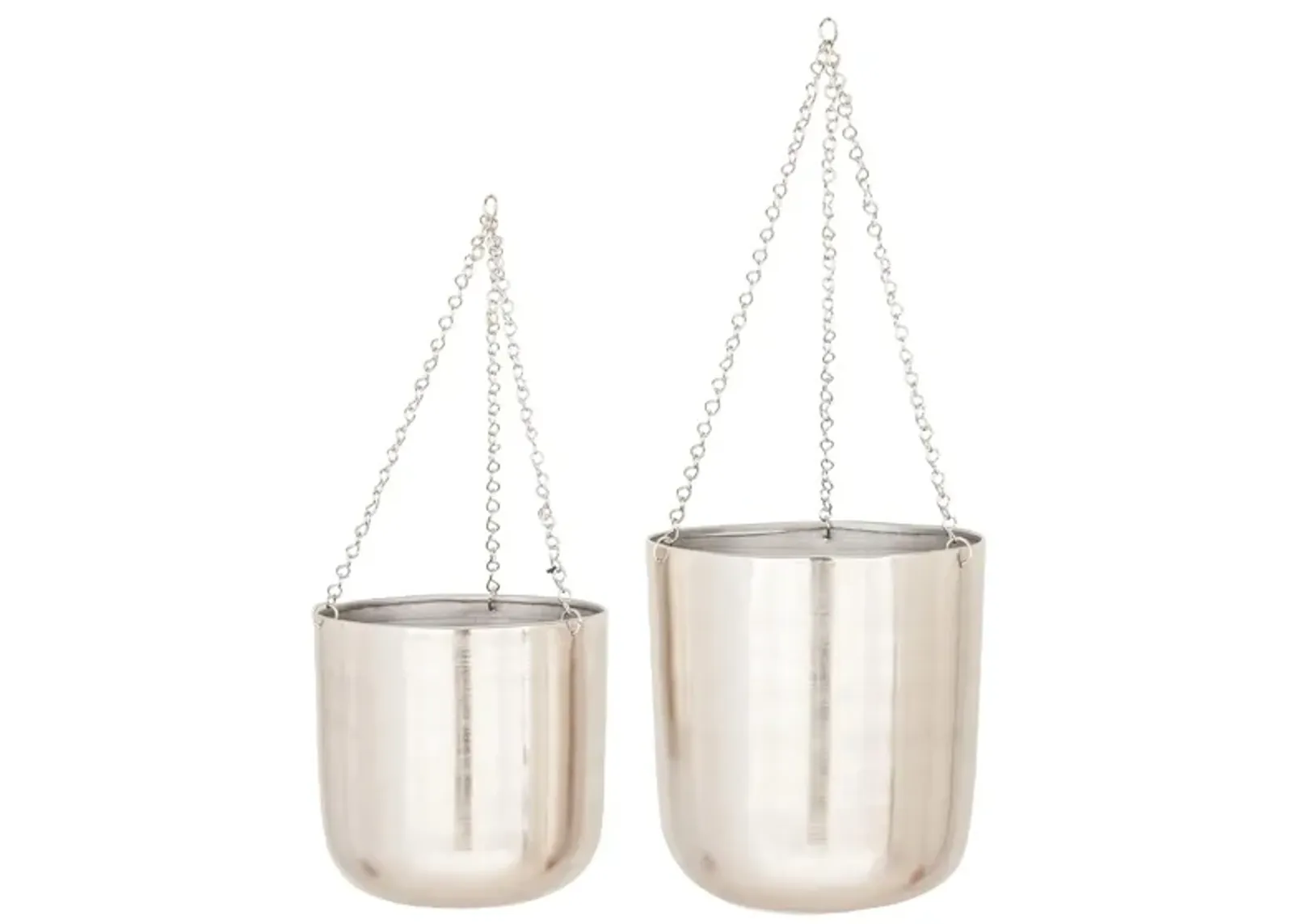 CosmoLiving Louisville Planter Set of 2 in Silver by UMA Enterprises