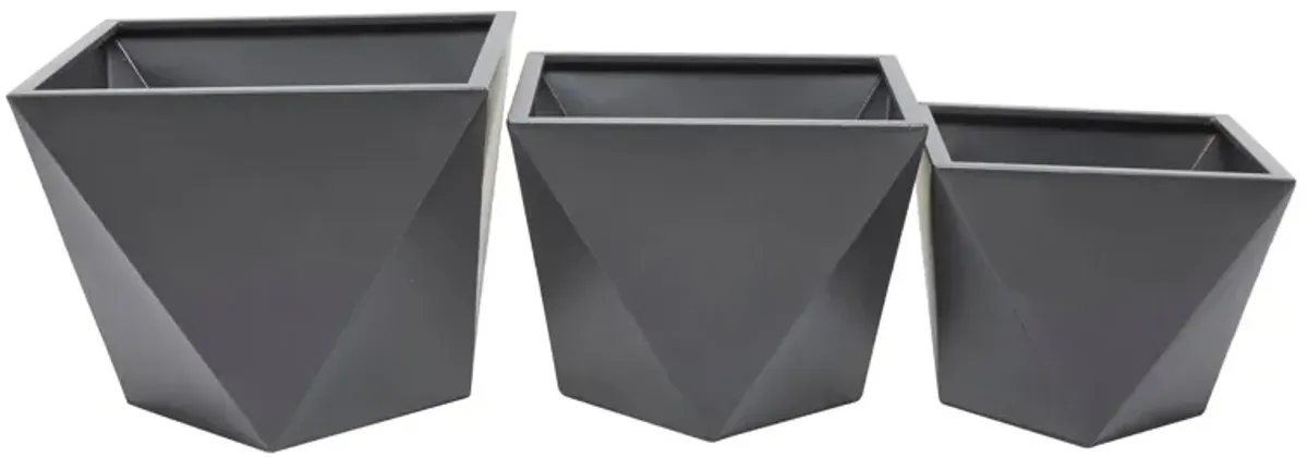 Ivy Collection Jemstar Planter Set of 3