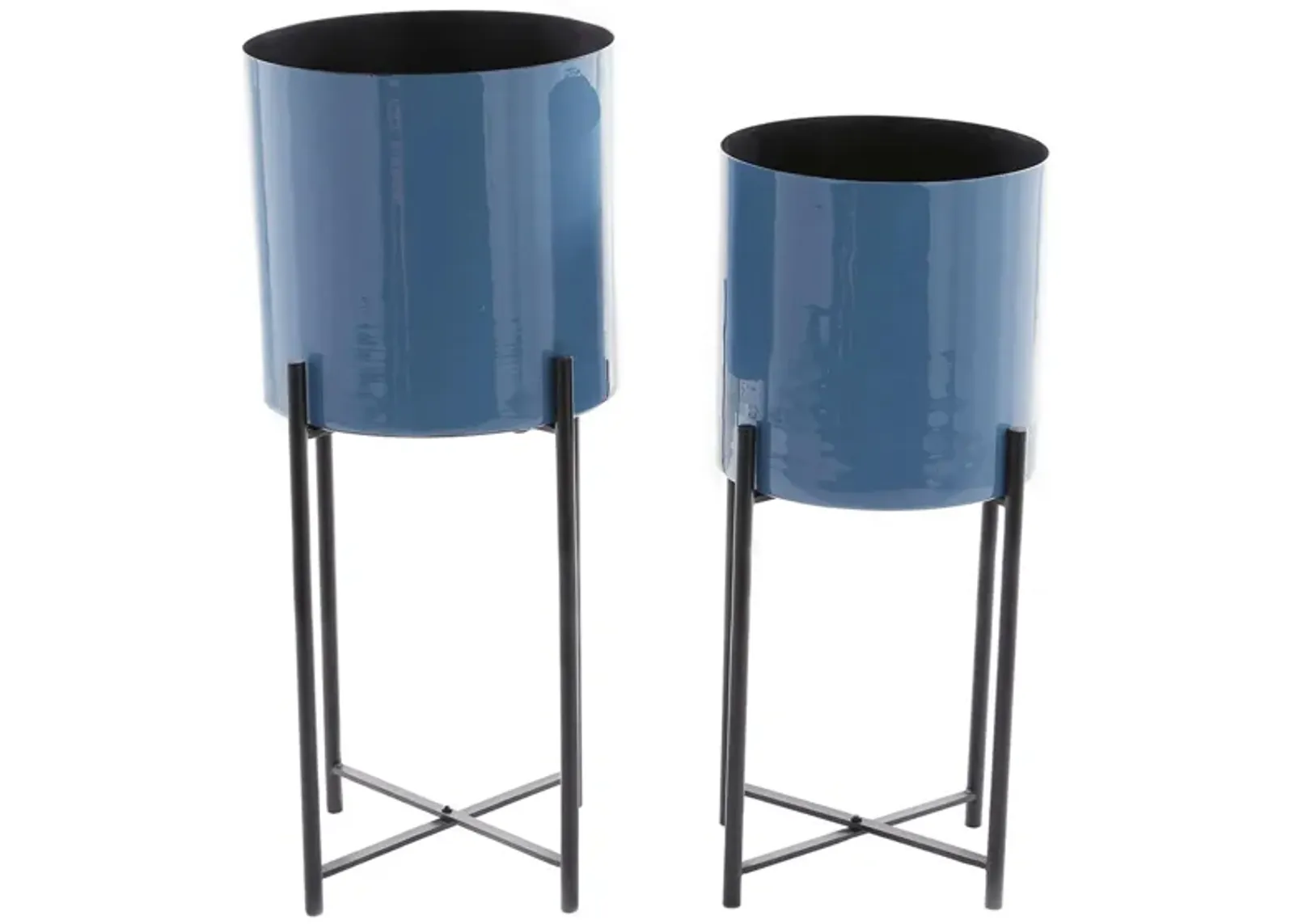 CosmoLiving Operetta Planter Set of 2 in Blue by UMA Enterprises