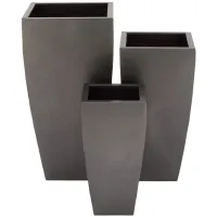 Ivy Collection Chattanooga Planter Set of 3 in Gray by UMA Enterprises