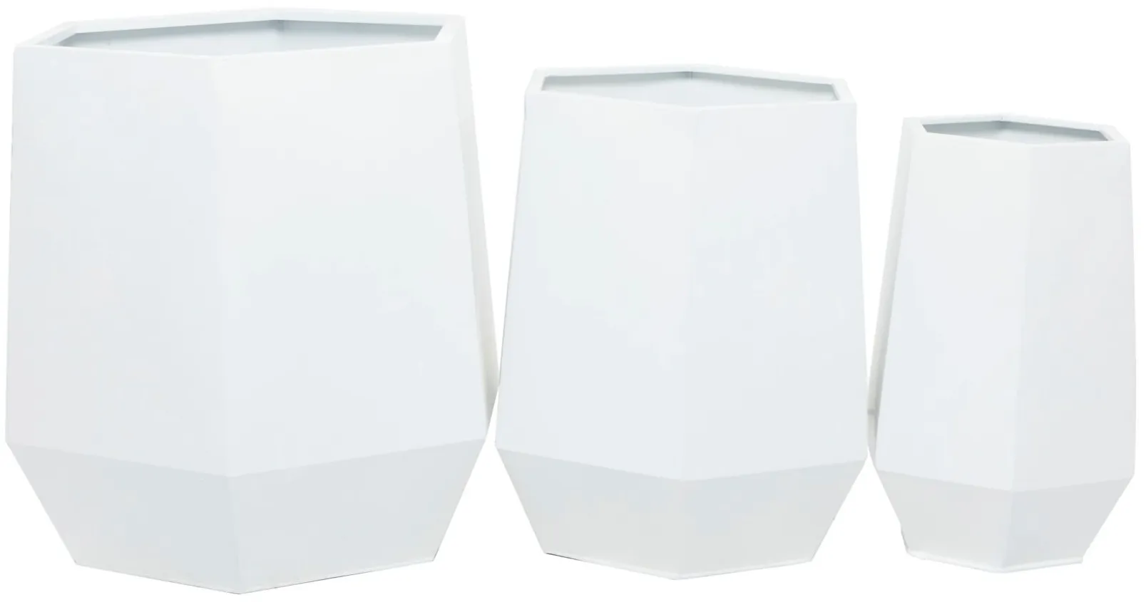 Ivy Collection Marchenkind Planter: Set of 3 in White by UMA Enterprises
