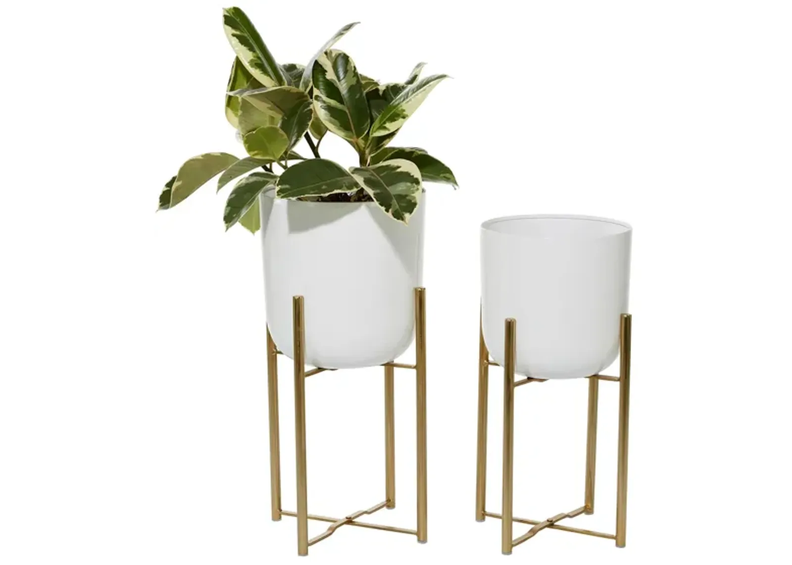 CosmoLiving Woadkyn Planter Set of 2 in White by UMA Enterprises