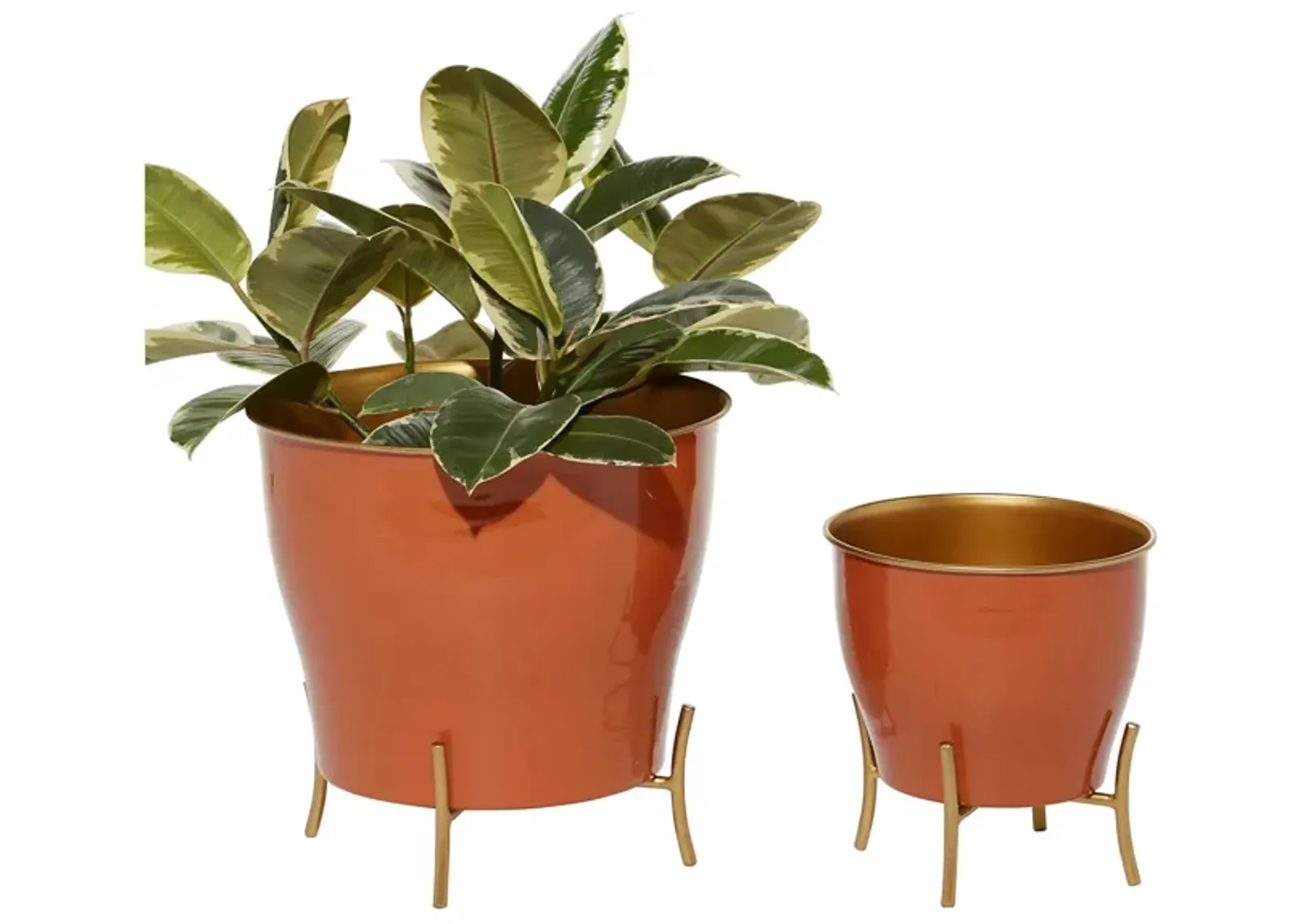 Novogratz Goodall Planter Set of 2 in Orange by UMA Enterprises