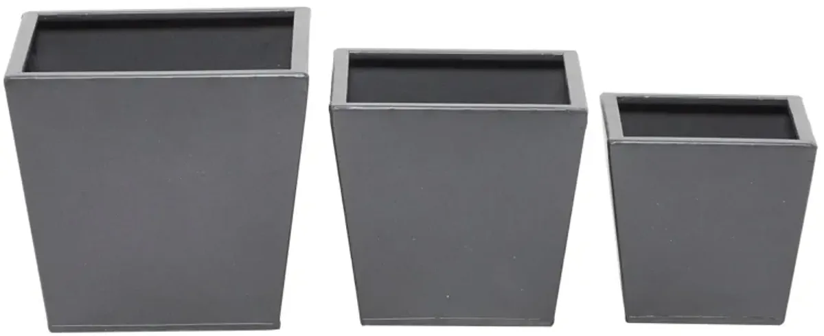 Ivy Collection Greenhouse Planter Set of 3 in Gray by UMA Enterprises