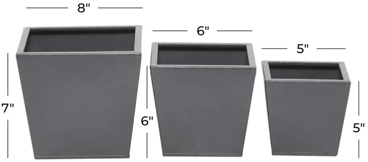 Ivy Collection Greenhouse Planter Set of 3