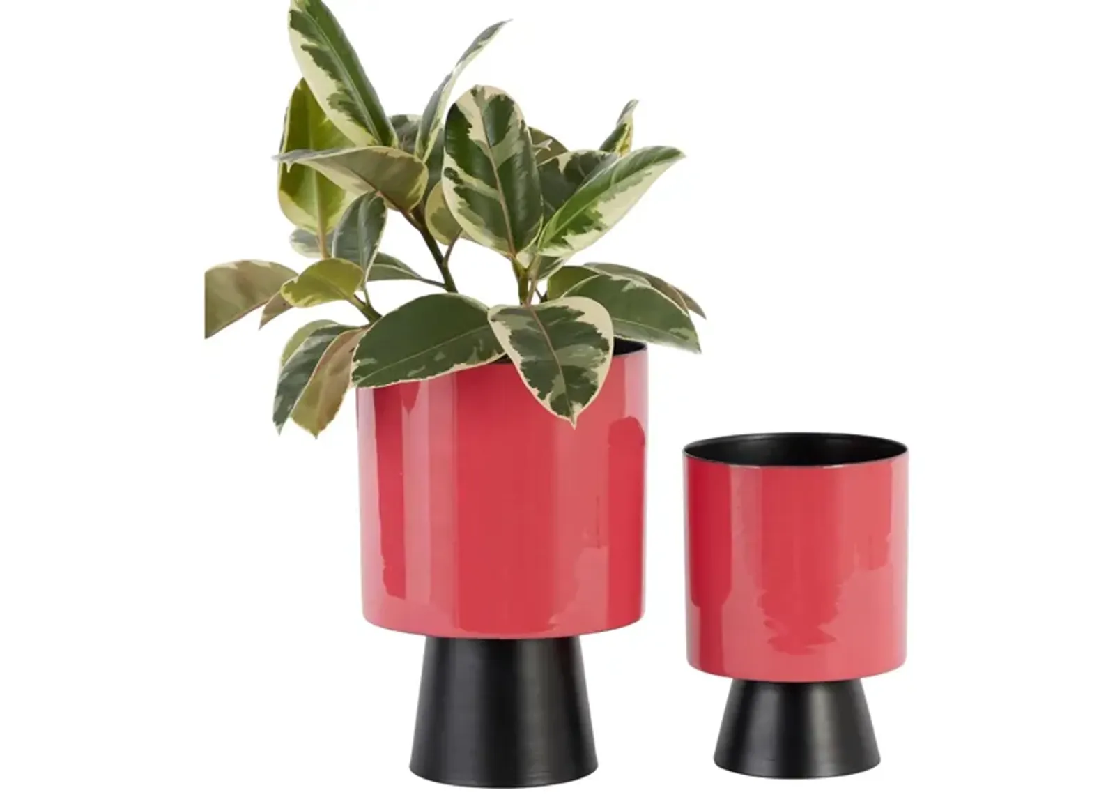 Ivy Collection Majorette Planter Set of 2 in Red by UMA Enterprises