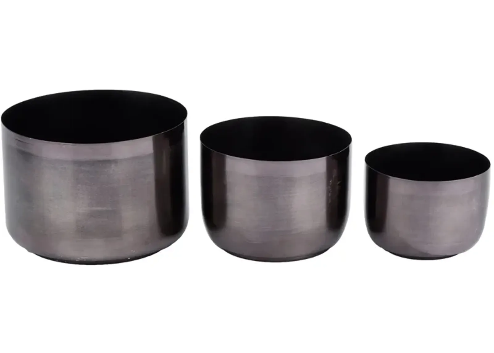 CosmoLiving Sleuther Planter Set of 3 in Black by UMA Enterprises