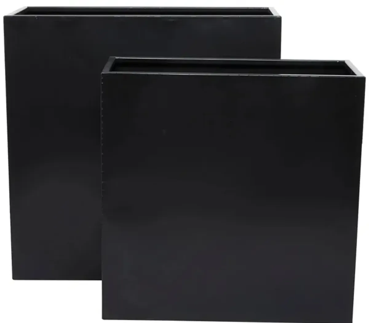 Ivy Collection Zephyrina Planter Set of 2 in Black by UMA Enterprises