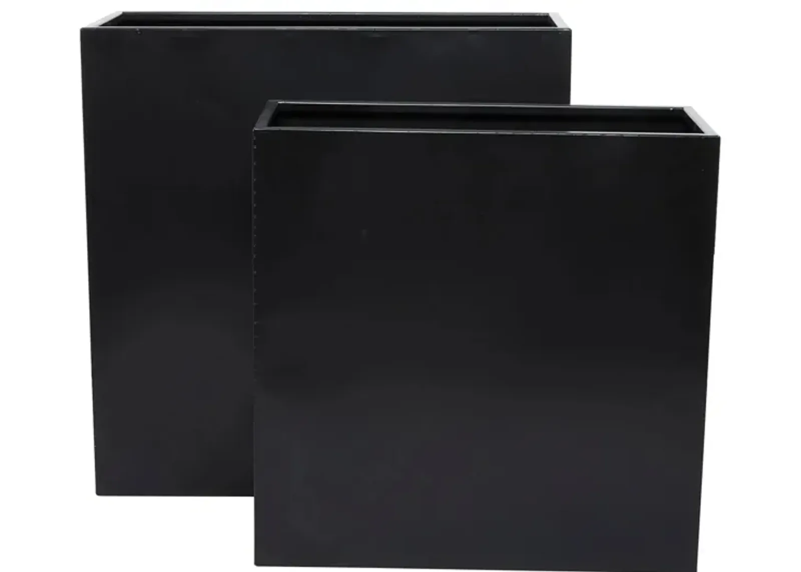 Ivy Collection Zephyrina Planter Set of 2 in Black by UMA Enterprises